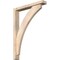 Ekena Millwork Thorton Block Smooth Bracket w/ Offset Brace, Douglas Fir, 3 1/2"W x 22"D x 30"H BKT0402X22X30THR05SDF - alternate 1